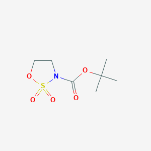 molecular formula C7H13NO5S B1323352 Tert-butyl 1,2,3-oxathiazolidine-3-carboxylate 2,2-dioxide CAS No. 459817-82-4