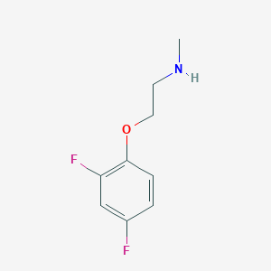 molecular formula C9H11F2NO B13233614 [2-(2,4-Difluorophenoxy)ethyl](methyl)amine 
