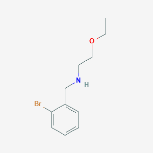 molecular formula C11H16BrNO B13233622 [(2-Bromophenyl)methyl](2-ethoxyethyl)amine 