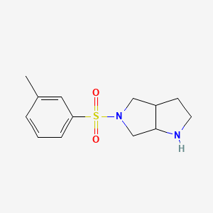 molecular formula C13H18N2O2S B13233679 5-(3-Methylbenzenesulfonyl)-octahydropyrrolo[3,4-b]pyrrole 
