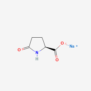 molecular formula C5H6NNaO3 B1323368 Sodium L-pyroglutamate CAS No. 28874-51-3