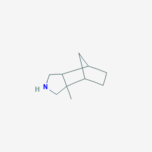 molecular formula C10H17N B13233690 2-Methyl-4-azatricyclo[5.2.1.0,2,6]decane 