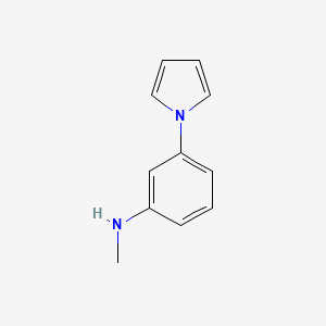 molecular formula C11H12N2 B13233698 N-Methyl-3-(1H-pyrrol-1-yl)aniline 