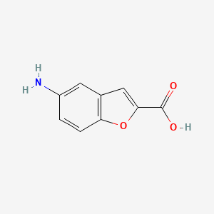 molecular formula C9H7NO3 B1323371 5-Amino-1-benzofuran-2-carboxylic acid CAS No. 42933-44-8