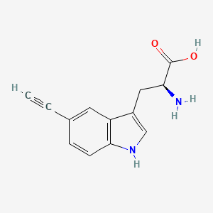 molecular formula C13H12N2O2 B13233710 (s)-2-Amino-3-(5-ethynyl-1h-indol-3-yl)propanoic acid 