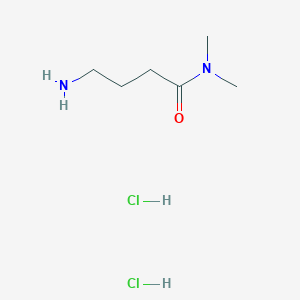 molecular formula C6H16Cl2N2O B13233720 4-amino-N,N-dimethylbutanamide dihydrochloride 