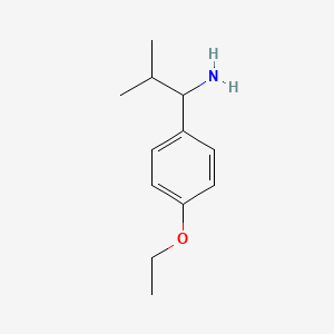 molecular formula C12H19NO B13233744 1-(4-Ethoxyphenyl)-2-methylpropan-1-amine 