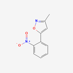 molecular formula C10H8N2O3 B13233747 3-Methyl-5-(2-nitrophenyl)-1,2-oxazole 