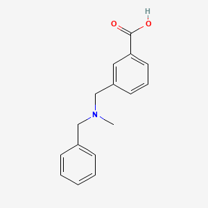 molecular formula C16H17NO2 B13233817 3-{[Benzyl(methyl)amino]methyl}benzoic acid 