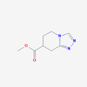 molecular formula C8H11N3O2 B13233826 Methyl 5H,6H,7H,8H-[1,2,4]triazolo[4,3-a]pyridine-7-carboxylate 