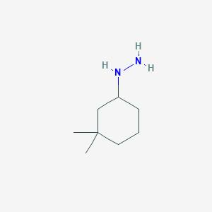 molecular formula C8H18N2 B13233856 (3,3-Dimethylcyclohexyl)hydrazine 