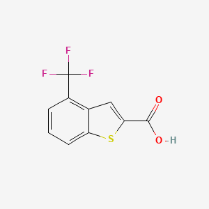 molecular formula C10H5F3O2S B1323388 4-(Trifluoromethyl)benzo[b]thiophene-2-carboxylic acid CAS No. 826995-55-5