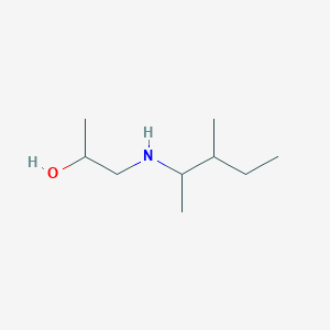 molecular formula C9H21NO B13233881 1-[(3-Methylpentan-2-yl)amino]propan-2-ol 