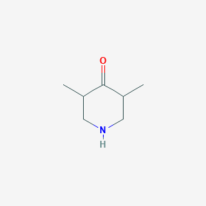 molecular formula C7H13NO B13233893 3,5-Dimethylpiperidin-4-one 