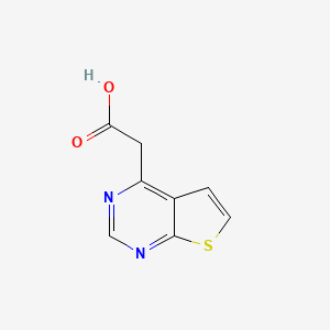 molecular formula C8H6N2O2S B13233919 2-{Thieno[2,3-d]pyrimidin-4-yl}acetic acid 