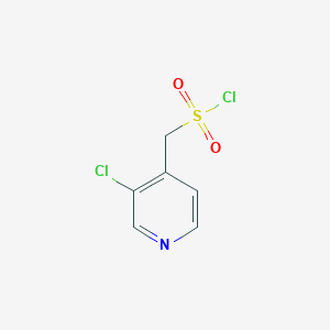 molecular formula C6H5Cl2NO2S B13233958 (3-Chloropyridin-4-yl)methanesulfonyl chloride 