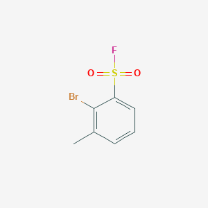 molecular formula C7H6BrFO2S B13233985 2-Bromo-3-methylbenzene-1-sulfonyl fluoride 