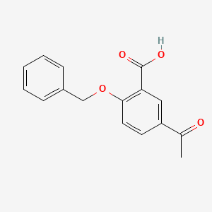 molecular formula C16H14O4 B1323401 5-Acetyl-2-(benzyloxy)benzoic acid CAS No. 201663-18-5