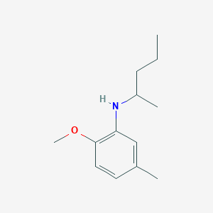 molecular formula C13H21NO B13234053 2-Methoxy-5-methyl-N-(pentan-2-YL)aniline 