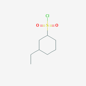 molecular formula C8H15ClO2S B13234074 3-Ethylcyclohexane-1-sulfonyl chloride 