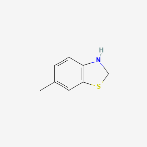 molecular formula C8H9NS B13234088 6-Methyl-2,3-dihydro-1,3-benzothiazole 