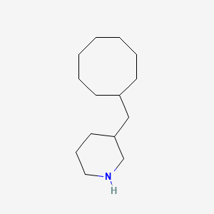 molecular formula C14H27N B13234094 3-(Cyclooctylmethyl)piperidine 