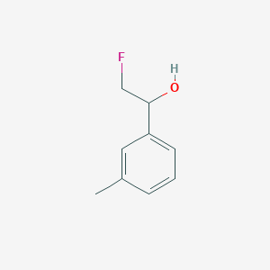 molecular formula C9H11FO B13234108 2-Fluoro-1-(3-methylphenyl)ethan-1-ol 