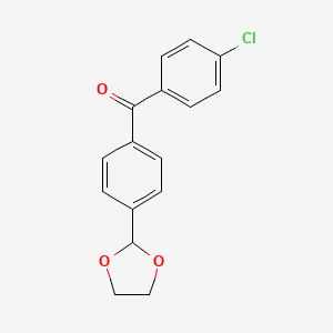 4-Chloro-4'-(1,3-dioxolan-2-YL)benzophenone