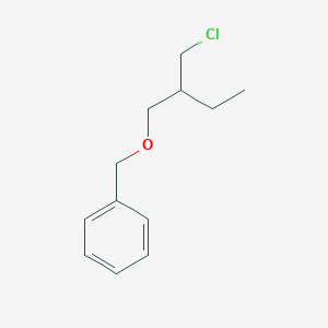 molecular formula C12H17ClO B13234143 ([2-(Chloromethyl)butoxy]methyl)benzene 
