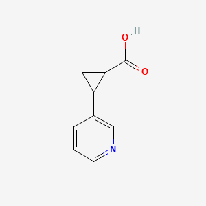 2-(Pyridin-3-yl)cyclopropane-1-carboxylic acid