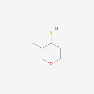 molecular formula C6H12OS B13234162 3-methyltetrahydro-2H-pyran-4-thiol 