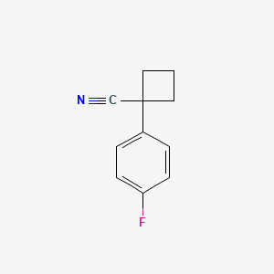molecular formula C11H10FN B1323419 1-(4-Fluorophenyl)cyclobutanecarbonitrile CAS No. 405090-30-4