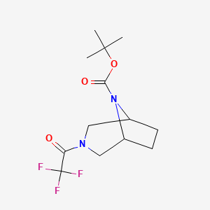 tert-Butyl 3-(2,2,2-trifluoroacetyl)-3,8-diazabicyclo[3.2.1]octane-8-carboxylate