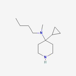 molecular formula C13H26N2 B13234242 N-Butyl-4-cyclopropyl-N-methylpiperidin-4-amine 