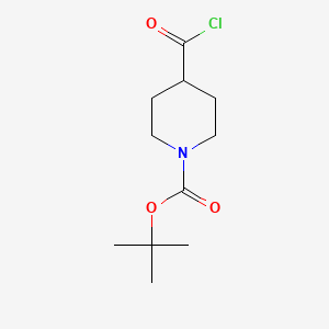 molecular formula C11H18ClNO3 B1323429 tert-Butyl 4-(Chlorocarbonyl)piperidine-1-carboxylate CAS No. 280115-99-3