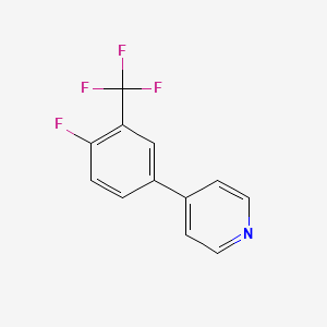 4-(4-Fluoro-3-(trifluoromethyl)phenyl)pyridine