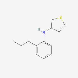 molecular formula C13H19NS B13234305 N-(2-propylphenyl)thiolan-3-amine 