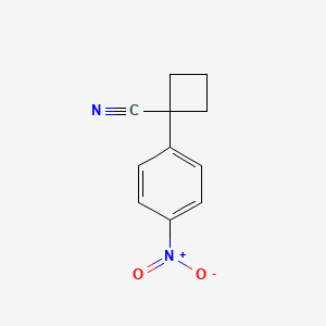 molecular formula C11H10N2O2 B1323431 1-(4-Nitrophenyl)cyclobutanecarbonitrile CAS No. 1236409-69-0