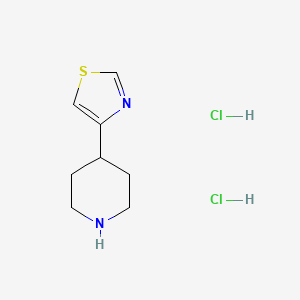 molecular formula C8H14Cl2N2S B13234334 4-(1,3-Thiazol-4-yl)piperidine dihydrochloride CAS No. 1955514-43-8