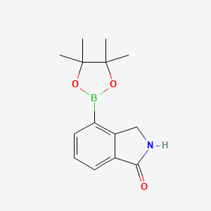 molecular formula C14H18BNO3 B1323435 4-(4,4,5,5-Tetramethyl-1,3,2-dioxaborolan-2-YL)isoindolin-1-one CAS No. 765948-78-5