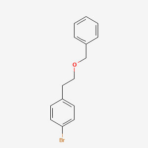 molecular formula C15H15BrO B1323436 1-(2-(苄氧基)乙基)-4-溴苯 CAS No. 170991-34-1