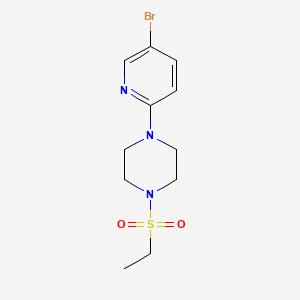 molecular formula C11H16BrN3O2S B1323440 5-Bromo-2-(4-ethanesulfonylpiperazin-1-yl)pyridine 