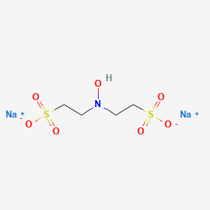 molecular formula C4H9NNa2O7S2 B1323448 乙磺酸，2,2'-(羟亚氨基)双，二钠盐 CAS No. 133986-51-3