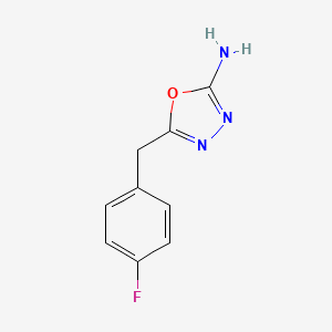 molecular formula C9H8FN3O B1323452 5-(4-Fluorobenzyl)-1,3,4-oxadiazol-2-amine CAS No. 828911-26-8