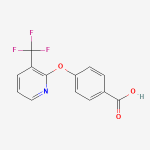 4-{[3-(Trifluoromethyl)pyridin-2-yl]oxy}benzoic acid
