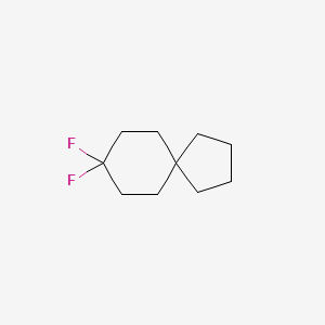 molecular formula C10H16F2 B13234604 8,8-Difluorospiro[4.5]decane 