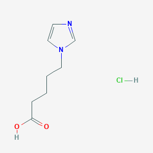 molecular formula C8H13ClN2O2 B13234629 5-(1H-Imidazol-1-yl)pentanoic acid hydrochloride 