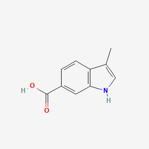 molecular formula C10H9NO2 B1323474 3-Methyl-1H-indole-6-carboxylic acid CAS No. 201286-69-3