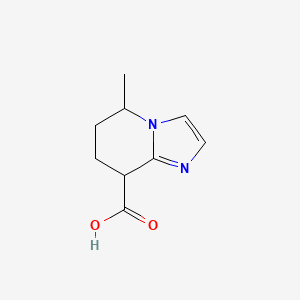 molecular formula C9H12N2O2 B13234774 5-Methyl-5H,6H,7H,8H-imidazo[1,2-a]pyridine-8-carboxylic acid 