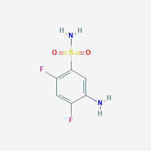 molecular formula C6H6F2N2O2S B13234781 5-Amino-2,4-difluorobenzene-1-sulfonamide 